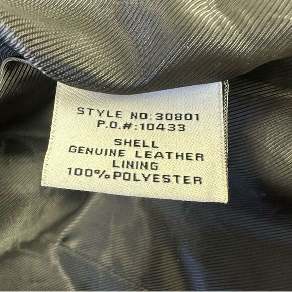 Cusp Size XS Convertible Moto Jacket Vest Quilted Black Leather Biker Edgy Alt - Picture 9 of 12